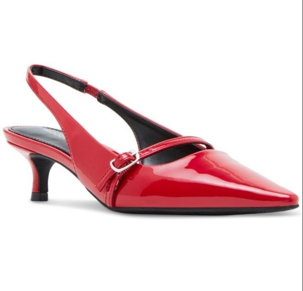 Steve Madden: Madden Girl Krystall Women's Slingback Red Patent Heel Womens 6.5M